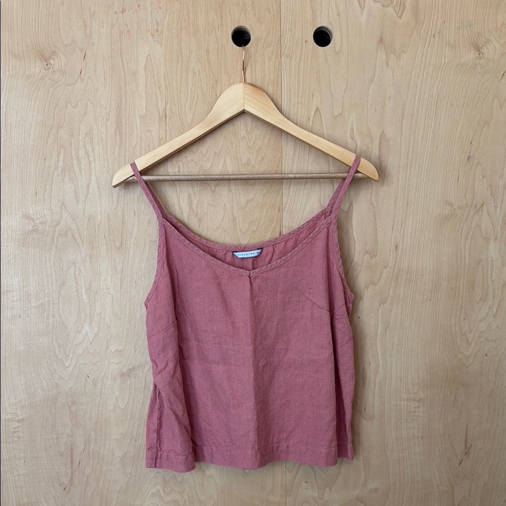 Linenfox Dusty Rose Spaghetti Strap Top
